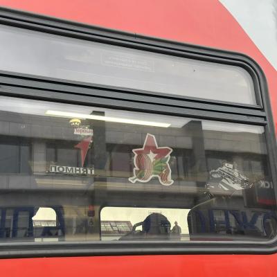  5 мая в рейсовом автобусе прошла акция «Окна Победы»